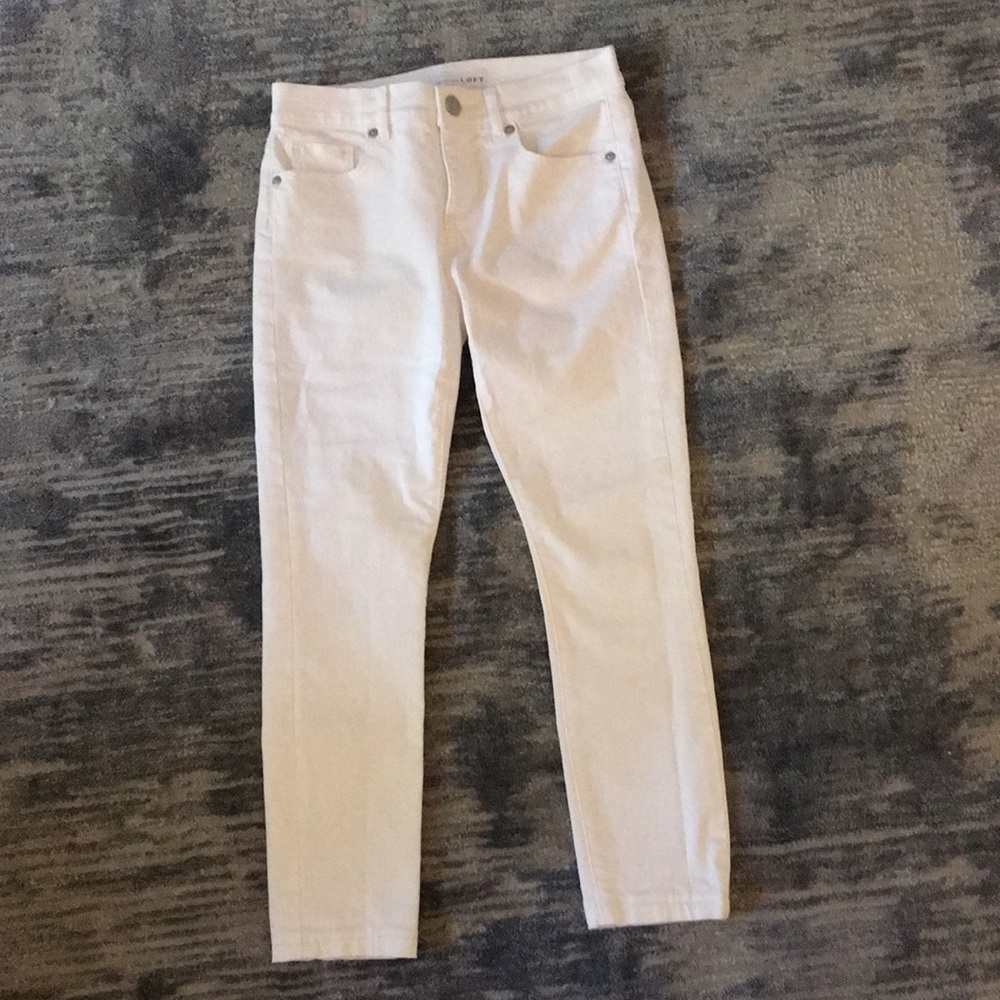 LOFT Skinny Crop Mid-Rise Jeans